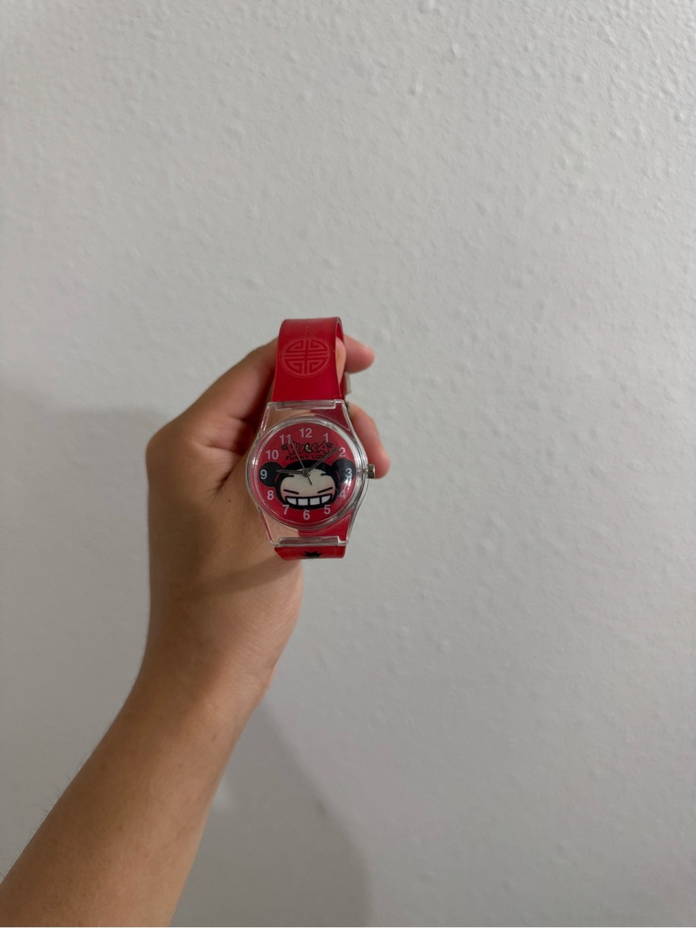 Red 2000s pucca watch